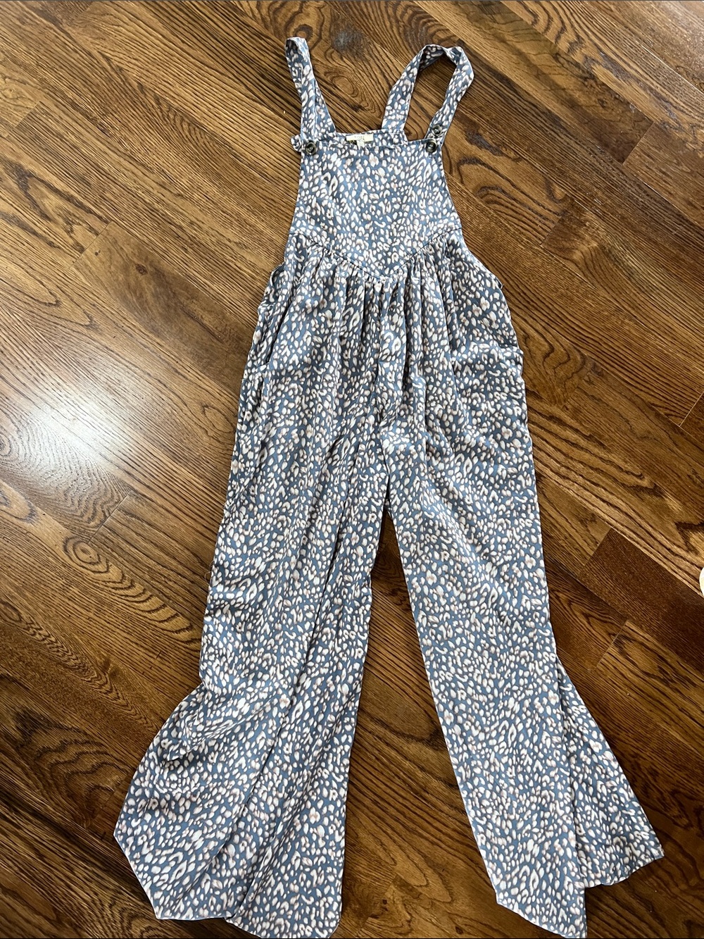 Kori Blue Printed Wide-Leg Jumpsuit